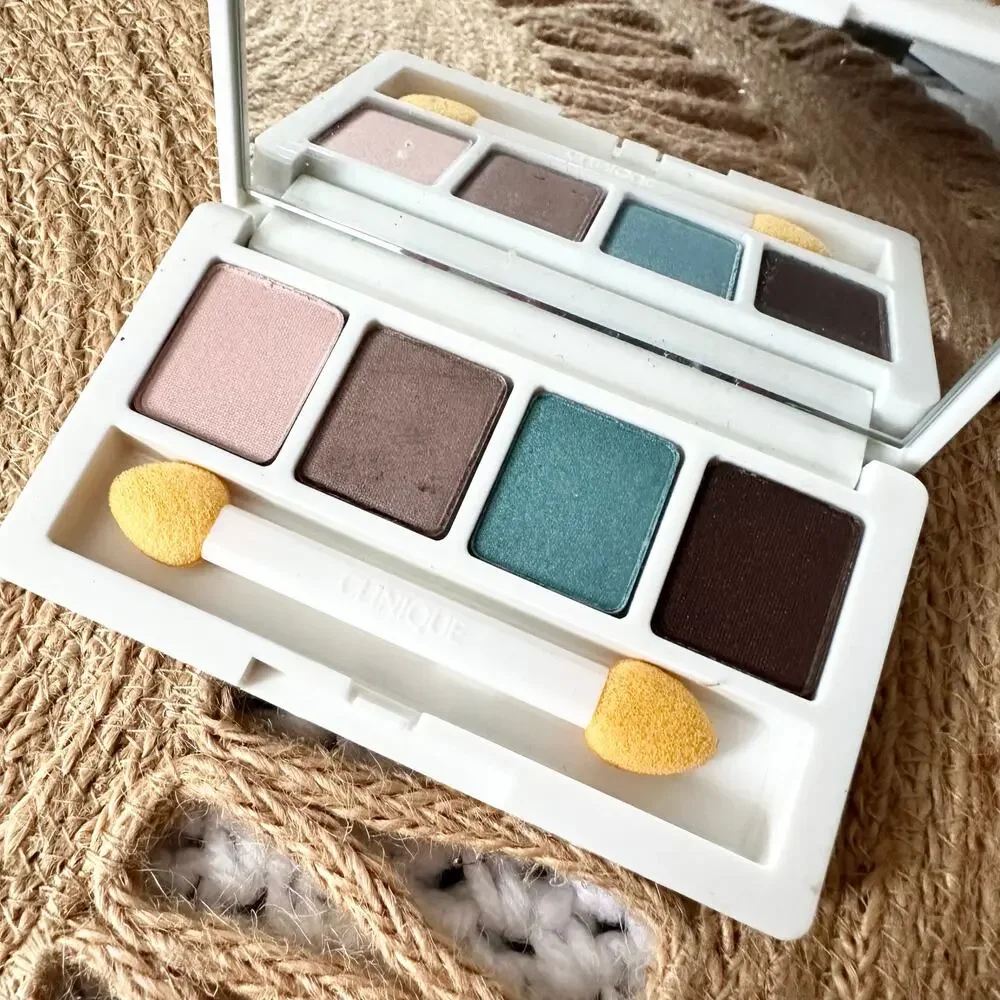 Clinique All About Shadow Quad Morning Java Blushed Hazy Jammin White Compact